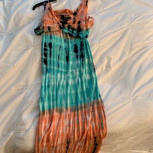 Tye dye maxi dress